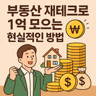 부동산 재테크로 1억 모으는 현실적인 방법 블로그 썸네일 이미지