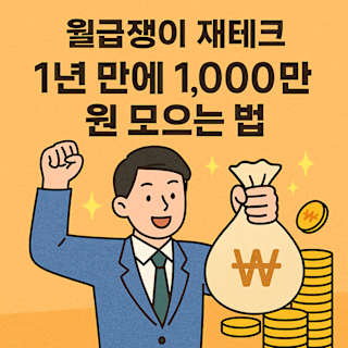 월급쟁이 재테크 1년 만에 1,000만 원 모으는 법 썸네일