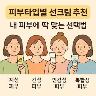 피부타입별 선크림 추천 썸네일 이미지