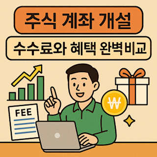 주식 계좌 개설 수수료와 혜택 비교 썸네일 이미지
