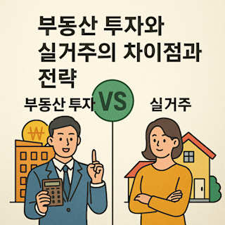 부동산 투자 vs 실거주 썸네일 이미지