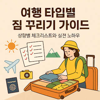 여행 타입별 짐 꾸리기 가이드 썸네일 이미지
