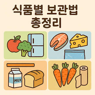 식품별 보관법 총정리 썸네일 이미지