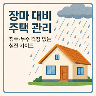 장마 대비 주택 관리 썸네일 이미지