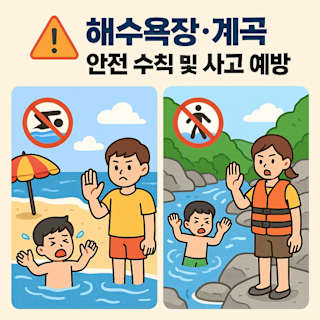 여름철 해수욕장과 계곡 안전 가이드 썸네일 이미지