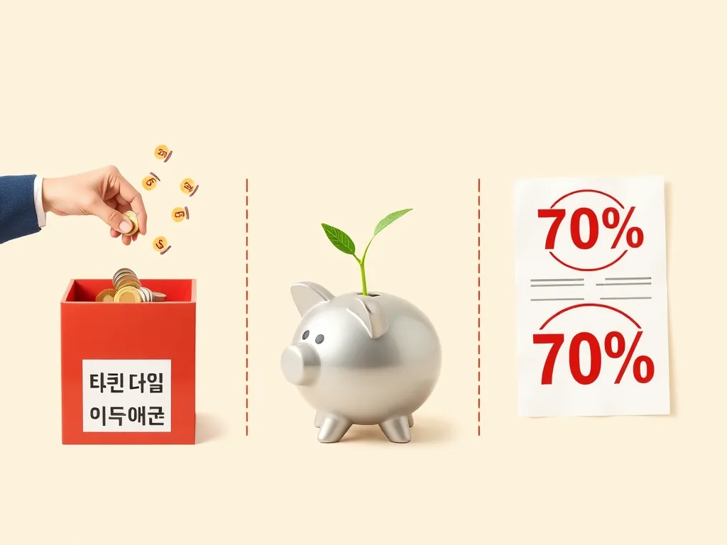 세금 혜택과 절세를 표현한 인포그래픽