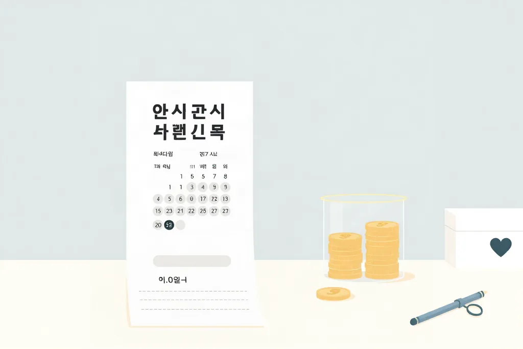 국민연금 보험료율 인상과 월급 명세서를 표현한 일러스트